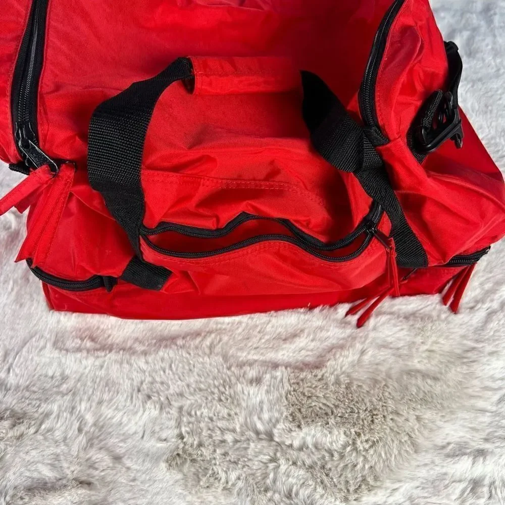 Vintage K2 Skis Ski Boot Bag Snow Board Carry Duffle 80s / 90s Red Black